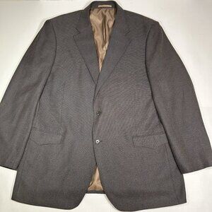 Red Sky Sport Coat Men Brown 2-Button Western Yoke Blazer Jacket Tweed Sz 48L